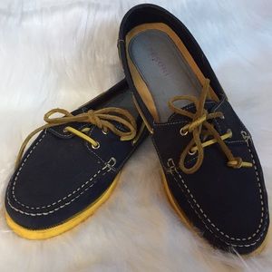 Tesori Leather Boat Loafers